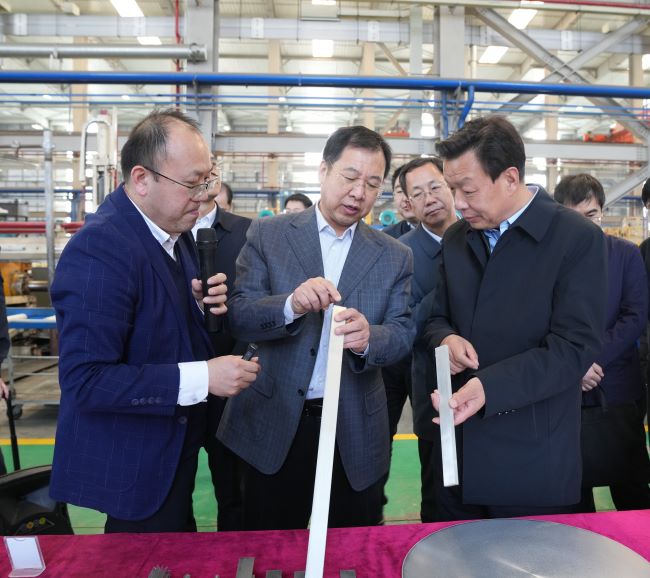 甘肅省副省長陳得信一行到訪中國有研